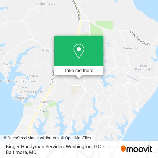 Binger Handyman Services map