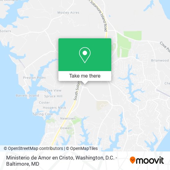 Ministerio de Amor en Cristo map