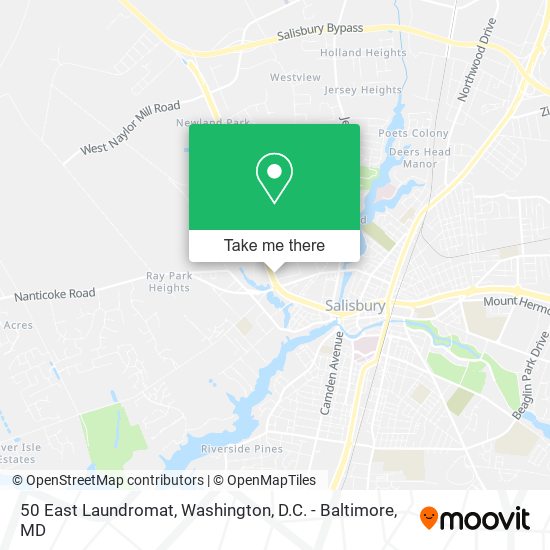 50 East Laundromat map