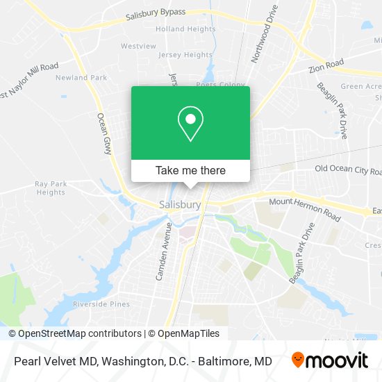 Pearl Velvet MD map