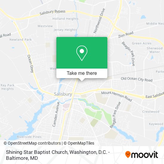 Shining Star Baptist Church map