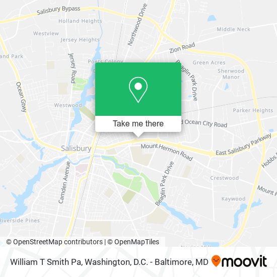 William T Smith Pa map
