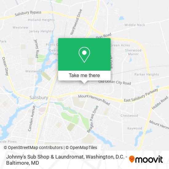 Mapa de Johnny's Sub Shop & Laundromat