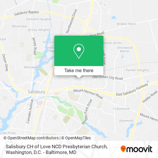 Mapa de Salisbury CH of Love NCD Presbyterian Church