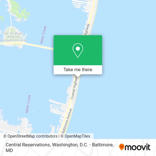 Central Reservations map