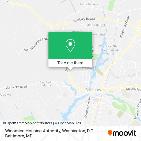 Wicomico Housing Authority map