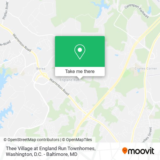 Thee Village at England Run Townhomes map