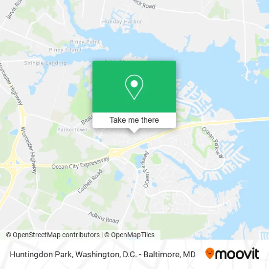 Mapa de Huntingdon Park