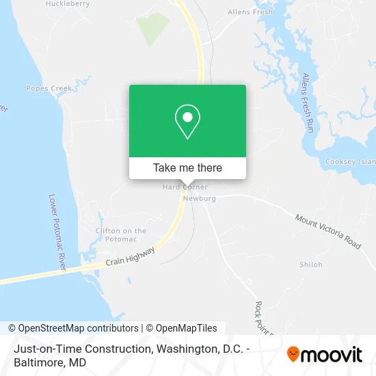 Just-on-Time Construction map