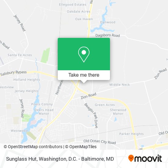 Sunglass Hut map