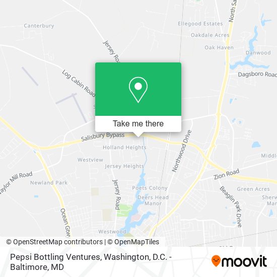 Pepsi Bottling Ventures map
