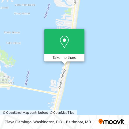 Playa Flamingo map
