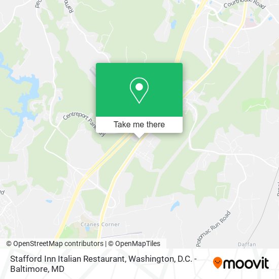 Mapa de Stafford Inn Italian Restaurant