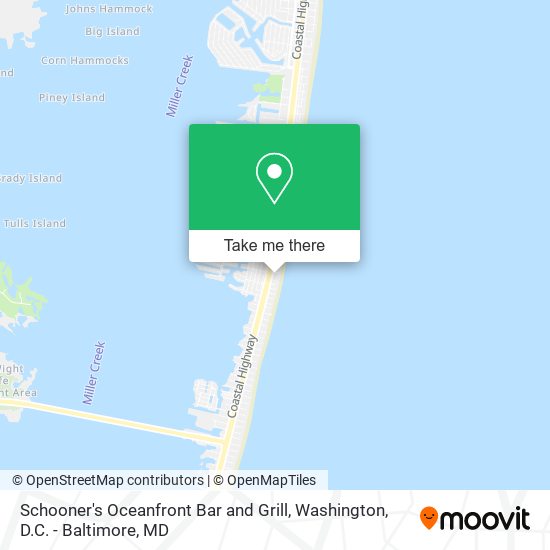 Mapa de Schooner's Oceanfront Bar and Grill