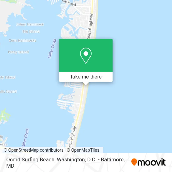 Ocmd Surfing Beach map