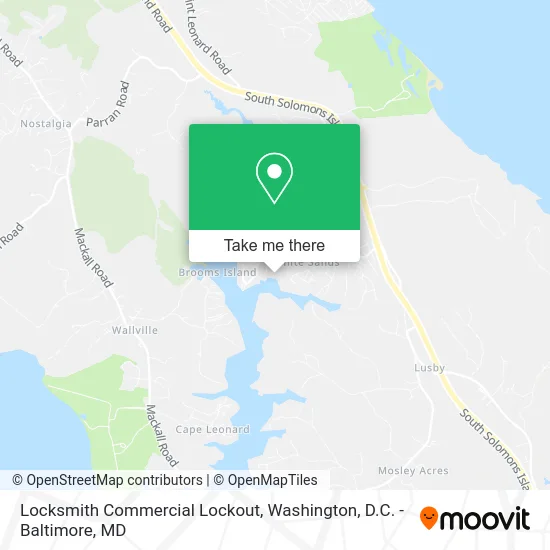 Locksmith Commercial Lockout map