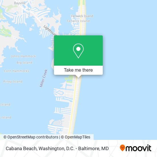 Cabana Beach map