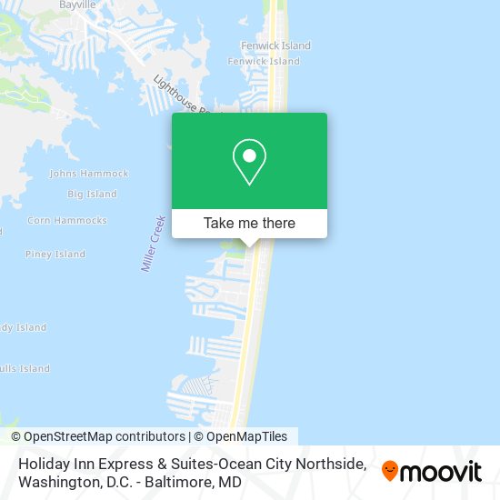Holiday Inn Express & Suites-Ocean City Northside map