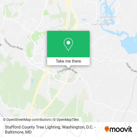 Mapa de Stafford County Tree Lighting