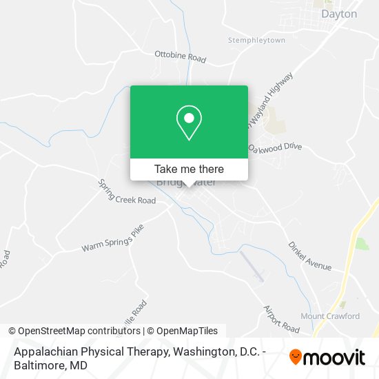 Mapa de Appalachian Physical Therapy