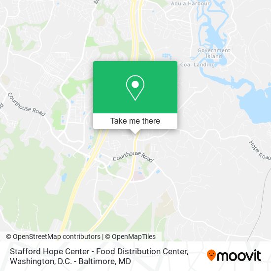 Mapa de Stafford Hope Center - Food Distribution Center