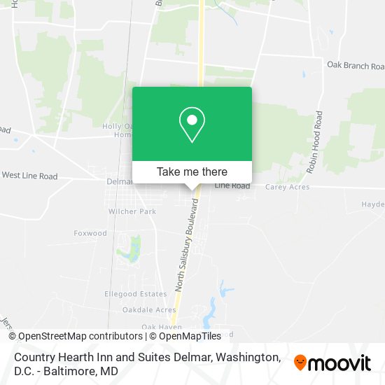 Country Hearth Inn and Suites Delmar map