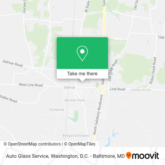 Auto Glass Service map