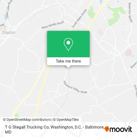 T G Stegall Trucking Co map