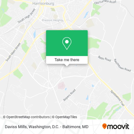 Daviss Mills map