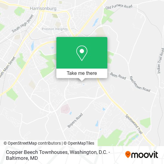 Copper Beech Townhouses map