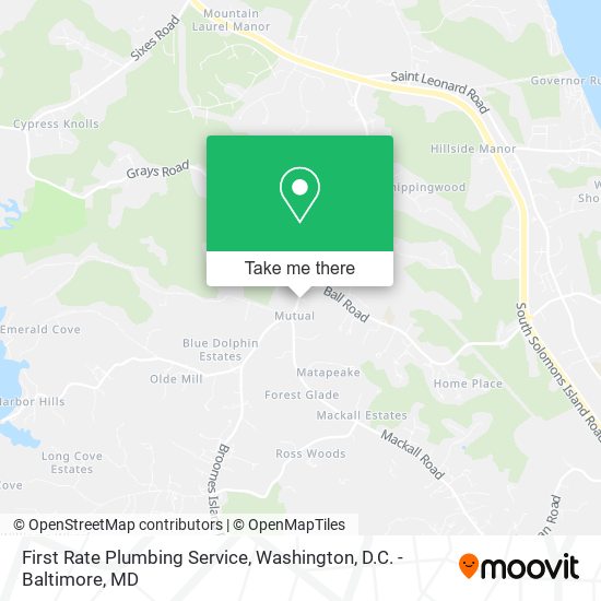 Mapa de First Rate Plumbing Service