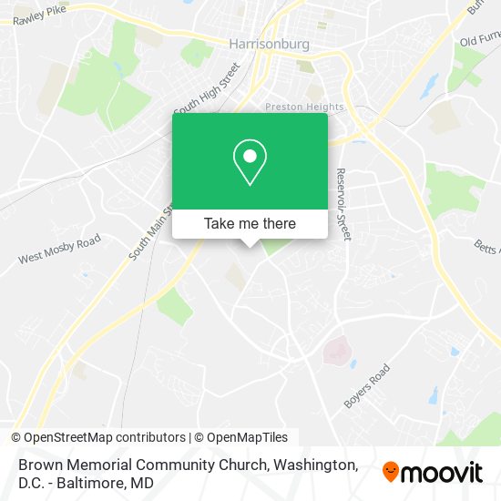 Mapa de Brown Memorial Community Church