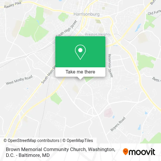 Brown Memorial Community Church map