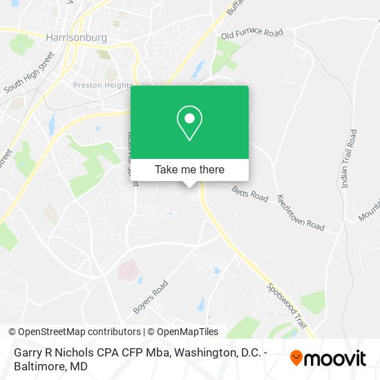 Garry R Nichols CPA CFP Mba map