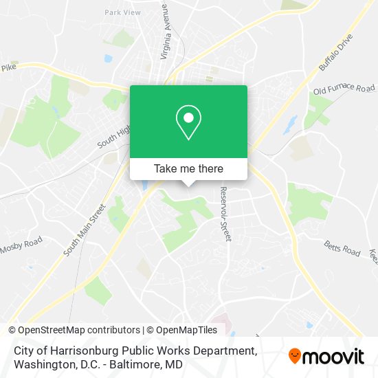 City of Harrisonburg Public Works Department map