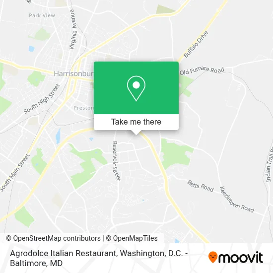 Agrodolce Italian Restaurant map