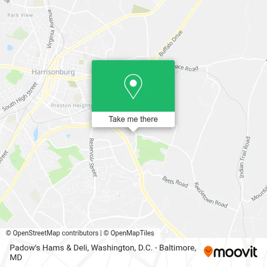 Padow's Hams & Deli map