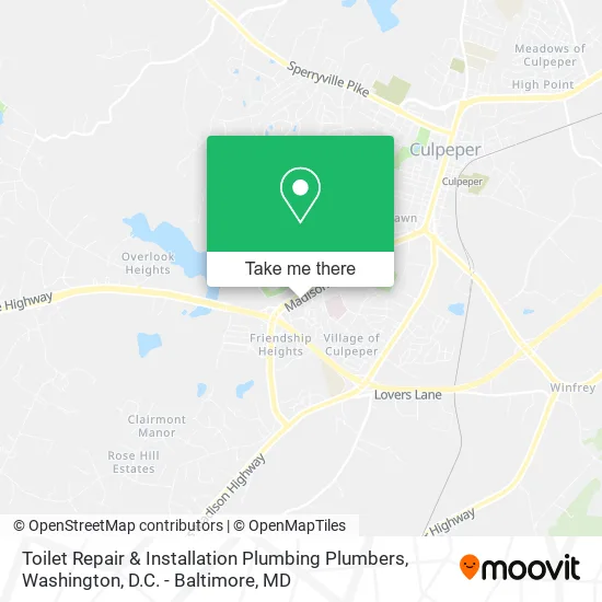 Mapa de Toilet Repair & Installation Plumbing Plumbers