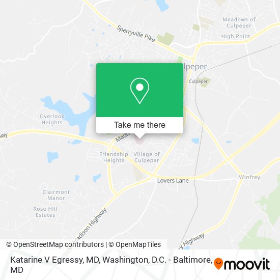 Katarine V Egressy, MD map