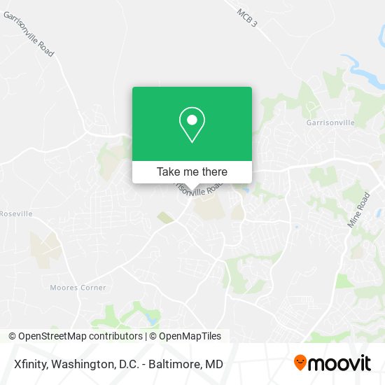 Xfinity map