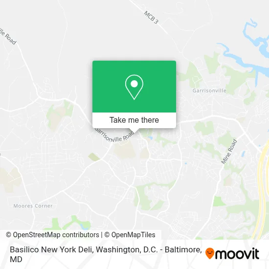 Basilico New York Deli map