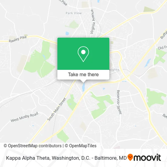 Kappa Alpha Theta map