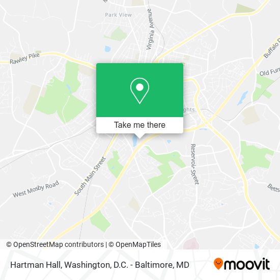 Hartman Hall map