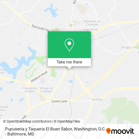 Pupusería y Taqueria El Buen Sabor map