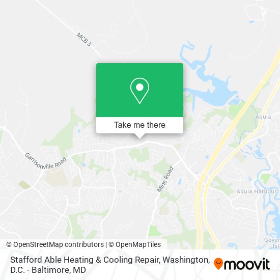 Stafford Able Heating & Cooling Repair map