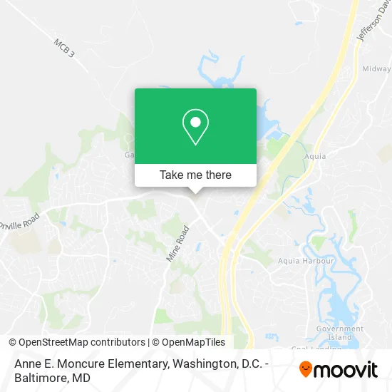 Mapa de Anne E. Moncure Elementary
