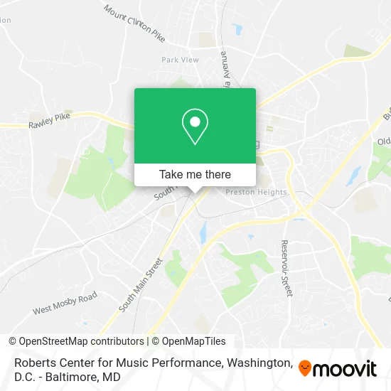 Roberts Center for Music Performance map