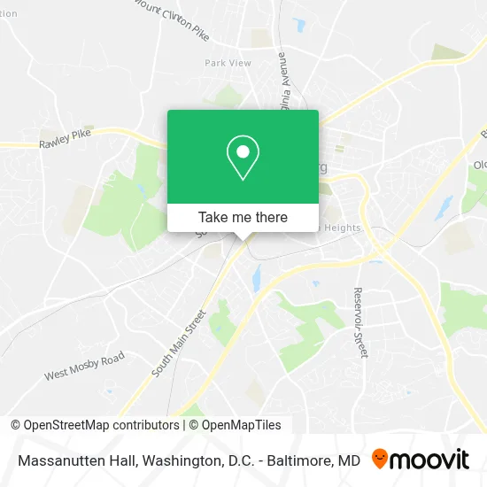 Massanutten Hall map