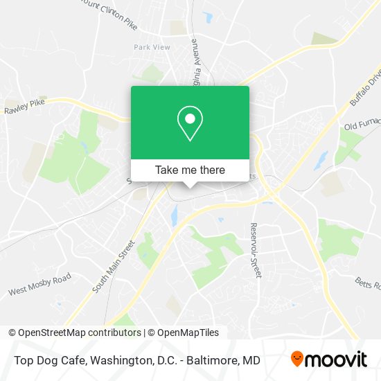 Top Dog Cafe map