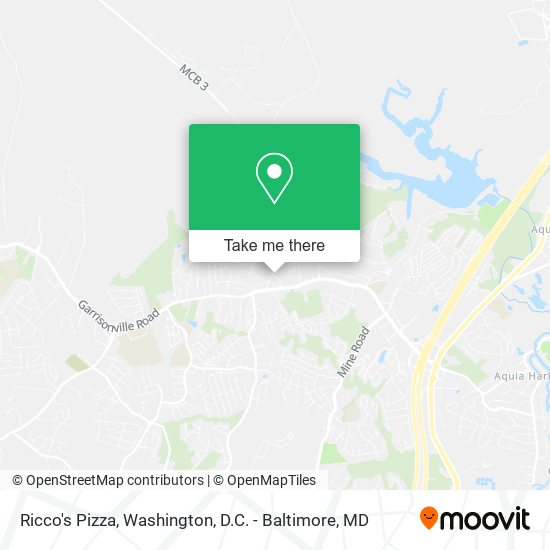 Ricco's Pizza map